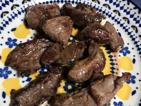 イノシシ肉のオリーブオイル焼き